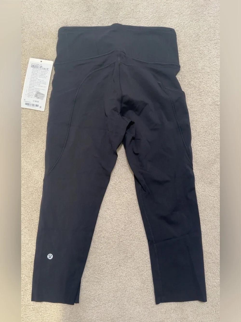 lululemon athletica Black Reflective Pocket Leggings